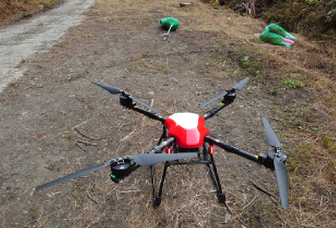 ドローンの活用による低コスト化や省力化