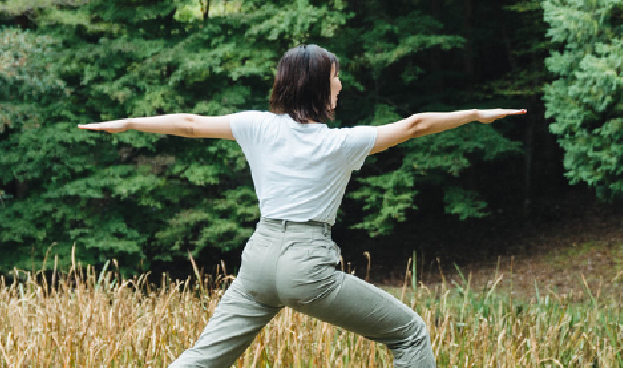 森林セラピーヨガ